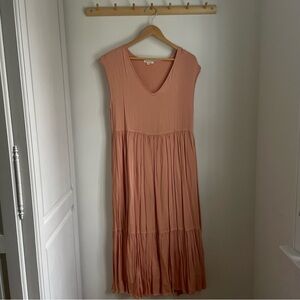 Sunday Peach Midi Dress